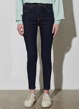 High Rise Skinny Fit Dar Kesim Yüksek Bel Esnek Jean Kot Pantolon