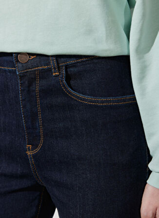 High Rise Skinny Fit Dar Kesim Yüksek Bel Esnek Jean Kot Pantolon