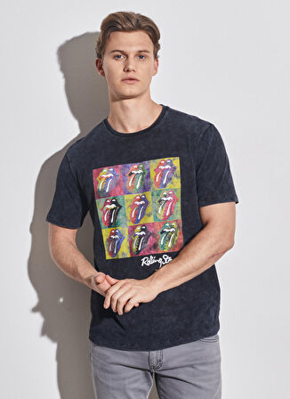 Regular Fit Normal Kesim %100 Pamuk Bisiklet Yaka Siyah Tişört