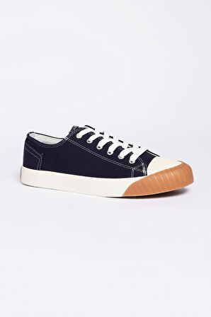 %100 Deri Lacivert Sneaker