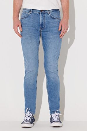 Luke Slim Fit Dar Kesim Düşük Bel Açık Mavi Esnek Jean Kot Pantolon