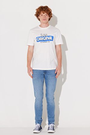 Luke Slim Fit Dar Kesim Düşük Bel Açık Mavi Esnek Jean Kot Pantolon