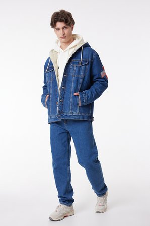 Straight Fit Düz Kesim Yüksek Bel %100 Pamuk Oscar Jean Denim Kot Pantolon