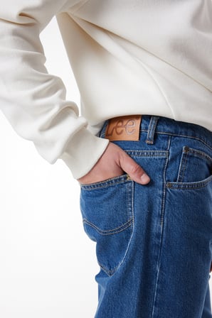 Straight Fit Düz Kesim Yüksek Bel %100 Pamuk Oscar Jean Denim Kot Pantolon