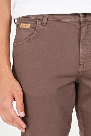 Texas Slim Fit Dar Kesim Normal Bel Kahverengi Esnek Pantolon