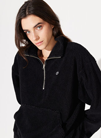 Lee Siyah Kadın Kapüşonlu Regular Fit Sweatshirt L232346001