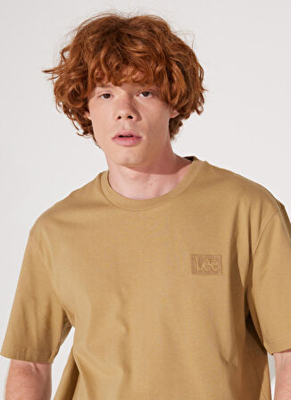 Lee Bisiklet Yaka Kiremit Erkek T-Shirt LL84FU60 Bisiklet Yaka T-shirt