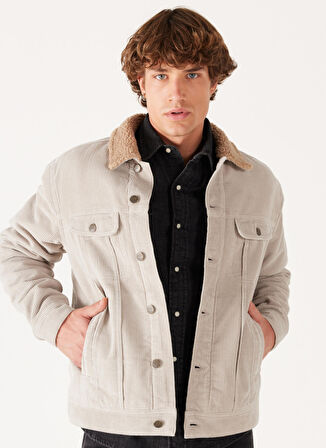 Lee Taş Erkek Denim Ceket LV50OOE32 Sherpa Jean Ceket