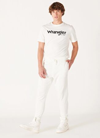 Wrangler Regular Fit Kırık Beyaz Erkek Eşofman Altı W232400102 Jogger Sweatpant