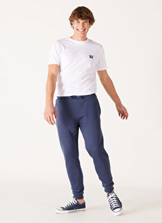 Wrangler Regular Fit İndigo Erkek Eşofman Altı W232400315 Jogger Sweatpant