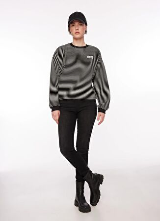 Skinny Fit Dar Kesim Yüksek Bel Siyah High Rise Esnek Jean Denim Kot Pantolon