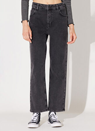 Lee Düşük Bel Düz Paça Straight Antrasit Kadın Denim Pantolon L35FQBD59-Antrasit