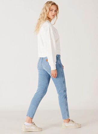 Wrangler Yüksek Bel Dar Paça Açık Mavi Kadın Denim Pantolon W2HC3833O-Açık Mavi