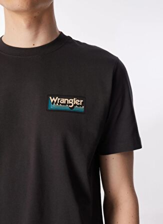 Wrangler Bisiklet Yaka Siyah Erkek T-Shirt W7A1EE33W Bisiklet Yaka T-shirt