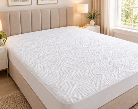 Royam Bambu Kumaş Ultra Sessiz Sıvı Geçirmez Yatak Alezi Fitted Full Kenar Tek Kişilik 120 x 200 + 35