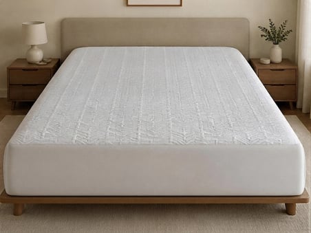 Royam Bambu Kumaş Ultra Sessiz Sıvı Geçirmez Yatak Alezi Fitted Full Kenar Tek Kişilik 100 x 200 + 35