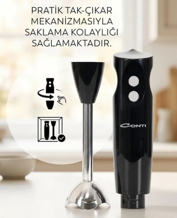 Conti CMB105S Xblade Çubuk Blender Siyah
