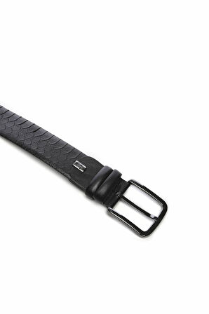 Tamer Tanca Erkek Hakiki Deri Siyah Kemer 171 08877 ERK KMR SK19/20 SIYAH PITON