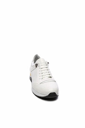 Tamer Tanca Erkek Hakiki Deri Beyaz Sneakers & Spor Ayakkabı 693 1480 ERK AYK SK19-20 BEYAZ DR/BYZ CRC