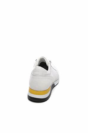 Tamer Tanca Erkek Hakiki Deri Beyaz Sneakers & Spor Ayakkabı 693 1480 ERK AYK SK19-20 BEYAZ DR/BYZ CRC
