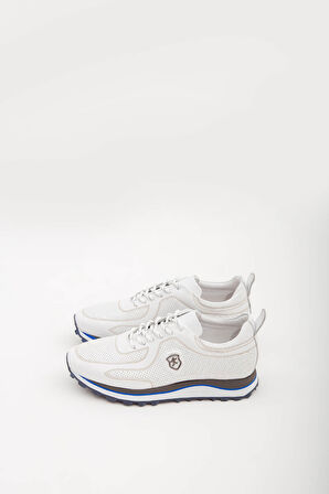 Tamer Tanca Erkek Hakiki Deri Beyaz Casual Ayakkabı 383 4516 EV ERK AYK Y21 BEYAZ DR