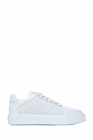 Tamer Tanca Erkek Hakiki Deri Beyaz Sneakers & Spor Ayakkabı 352 14100 ERK AYK Y21 BEYAZ DR