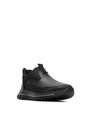 Tnc Sports Erkek Hakiki Deri Siyah/Siyah Sneakers & Spor Ayakkabı 381 14086 ERK AYK SK21-22 SIYAH VEN SIYAH