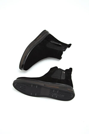 Valmenti Erkek Siyah Süet Hakiki Deri Casual Bot 381 14346 ERK BOT SK21-22