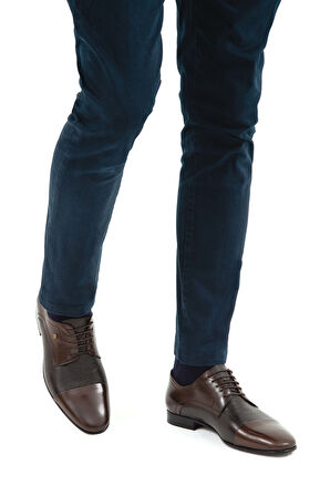 Tamer Tanca Erkek Hakiki Deri Kahverengi Klasik Ayakkabı 221 20471K ERK AYK SK21-22 KHV MLK/KHV GYK