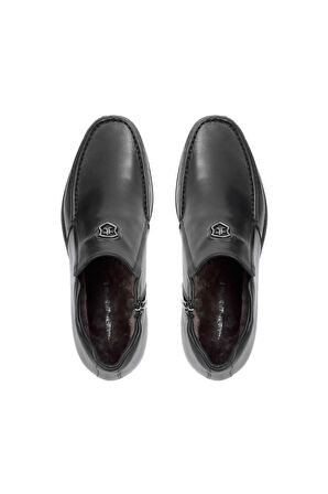 Tamer Tanca Erkek Hakiki Deri Siyah Klasik Bot 383 4821 ERK BOT SK21-22 SIYAH SILVER