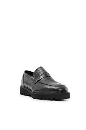 Tamer Tanca Erkek Hakiki Deri Siyah Klasik Ayakkabı 537 2349Y ERK AYK SK21-22 SYH ALEX/SYH RODA