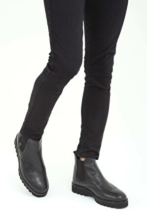 Tamer Tanca Erkek Hakiki Deri Siyah Klasik Bot 537 2365Y ERK BOT SK21-22 SYH BFL/SYH ALX