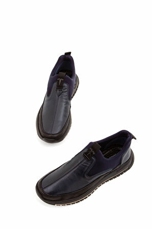 Tnc Sports Erkek Hakiki Deri Lacivert Sneakers & Spor Ayakkabı 381 14086 ERK AYK SK21-22 LACI/SIYAH
