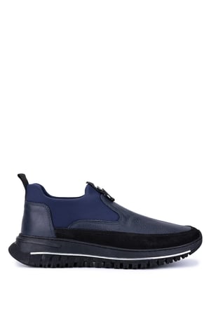 Tnc Sports Erkek Hakiki Deri Lacivert Sneakers & Spor Ayakkabı 381 14086 ERK AYK SK21-22 LACI/SIYAH