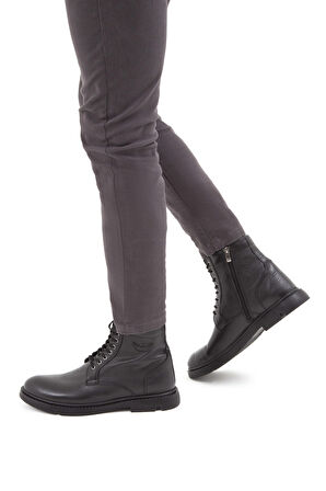 Tamer Tanca Erkek Hakiki Deri Siyah Klasik Bot 818 528 ERK BOT SK21-22 SIYAH