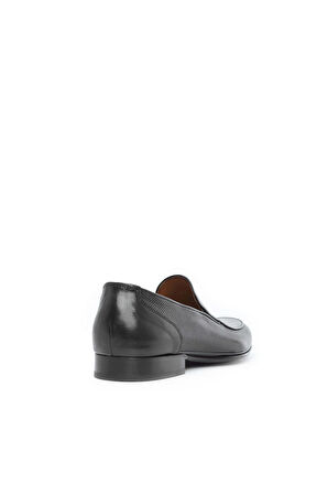 Tamer Tanca Erkek Hakiki Deri Siyah Bufalo Makosen Ayakkabı 477 19711K ERK AYK SYH BFL/SYH DEVE