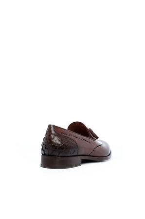 Tamer Tanca Erkek Hakiki Deri Taba Bufalo Makosen Ayakkabı 477 45202 K ERK AYK TABA BUFALO