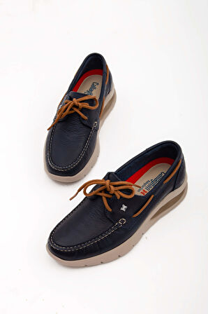 CALLAGHAN Erkek Hakiki Deri Mavi Casual Ayakkabı 618 47500 ERK AYK Y22 AZUL