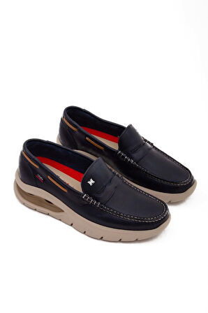 Callaghan Erkek Hakiki Deri Mavi Casual Ayakkabı 618 47501 ERK AYK Y22 AZUL