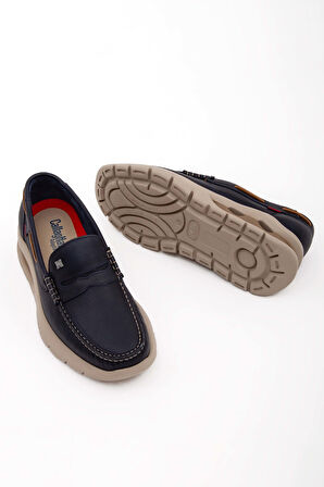 Callaghan Erkek Hakiki Deri Mavi Casual Ayakkabı 618 47501 ERK AYK Y22 AZUL