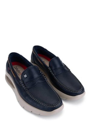 Callaghan Erkek Hakiki Deri Mavi Casual Ayakkabı 618 47501 ERK AYK Y22 AZUL