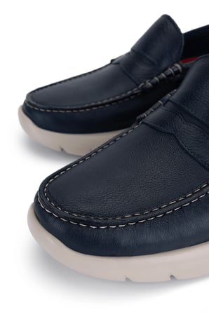 Callaghan Erkek Hakiki Deri Mavi Casual Ayakkabı 618 47501 ERK AYK Y22 AZUL