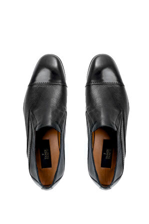 Tamer Tanca Erkek Hakiki Deri Siyah Klasik Ayakkabı 477 48751 ERK AYK Y22 SYH BFL/SYH GYK