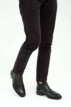 Tamer Tanca Erkek Hakiki Deri Siyah Casual Bot 183 22106 ERK BOT SK21/22 SIYAH