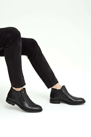 Tamer Tanca Erkek Hakiki Deri Siyah Casual Bot 183 22106 ERK BOT SK21/22 SIYAH