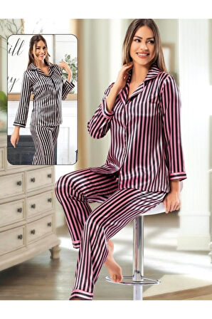 Kadın  Saten Pijama Takımı 2'li