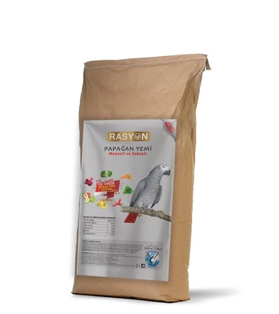Rasyon Meyveli ve Sebzeli Papağan Yemi - 20 KG