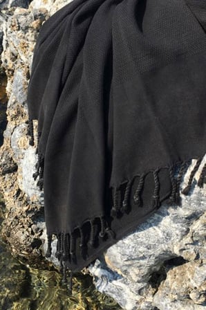 Taşlanmış Peştemal - Siyah