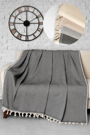 Trendy Koltuk Örtüsü - Siyah 170x230 ÖLÇÜ / EBAT