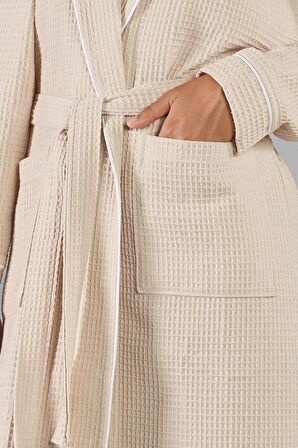 Unisex Soho Pike Bornoz (Bej, XXL)